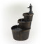 Rustic Pump and Barrel Water Fountain, 40"