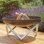 Faisal Round Stainless Steel Wood Burning Smokeless Fire Pit