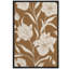 «Warm Brown Floral Decor», impression sur toile encadrée-109881843-109881844