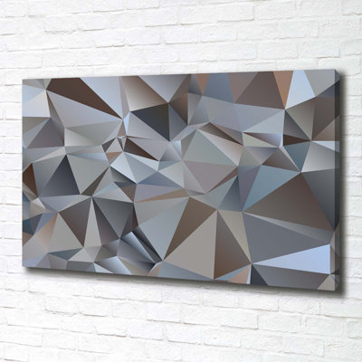 Abstraction Triangles - Wrapped Canvas Print