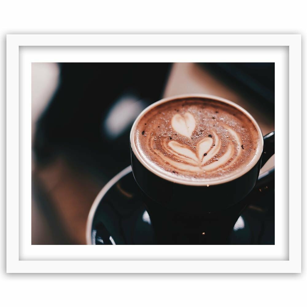 Gerahmter Fotodruck Dekorativer Kaffee