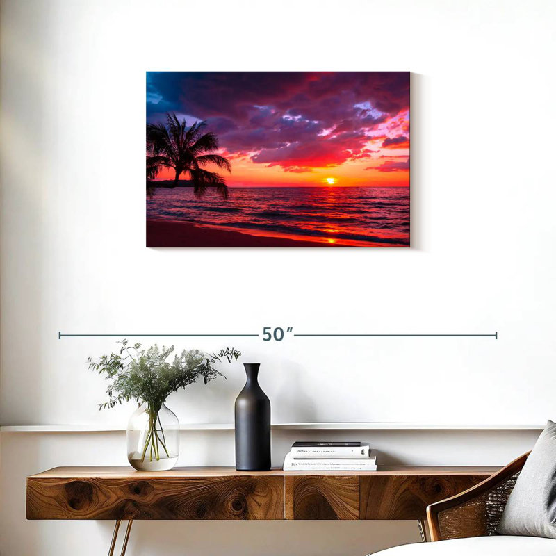 Gillard, coucher de soleil sur les nuages tropicaux, H 20 po x l 30 po