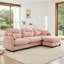 Canapé modulaire en L 107 po en chenille avec canapé-289649153