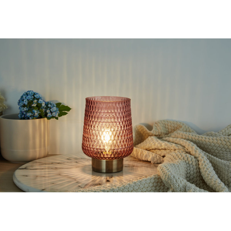Broch Metal Novelty Lamp, Pink