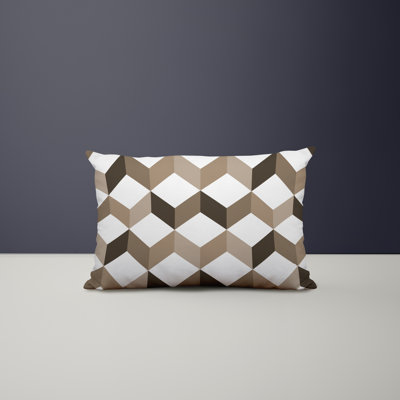 Polyester Lumbar Rectangular Indoor/Outdoor Pillow Cover & Insert