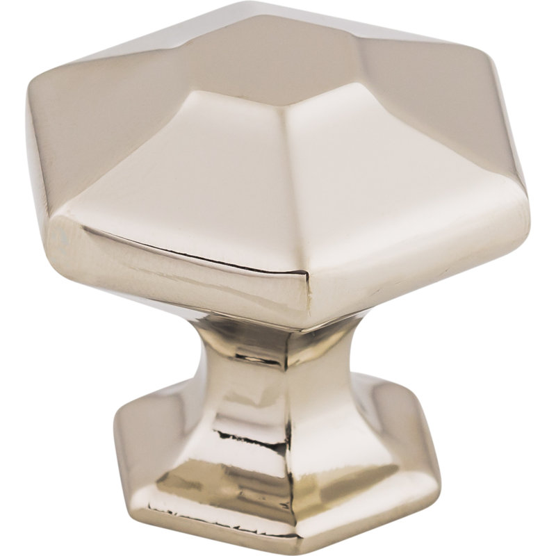 Spectrum 1 1/4" Diameter Round Knob, 1 1/8" Knob Diameter, Polished Nickel