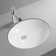 Dekorman 16.4'' White Ceramic Oval Bathroom Sink with Overflow