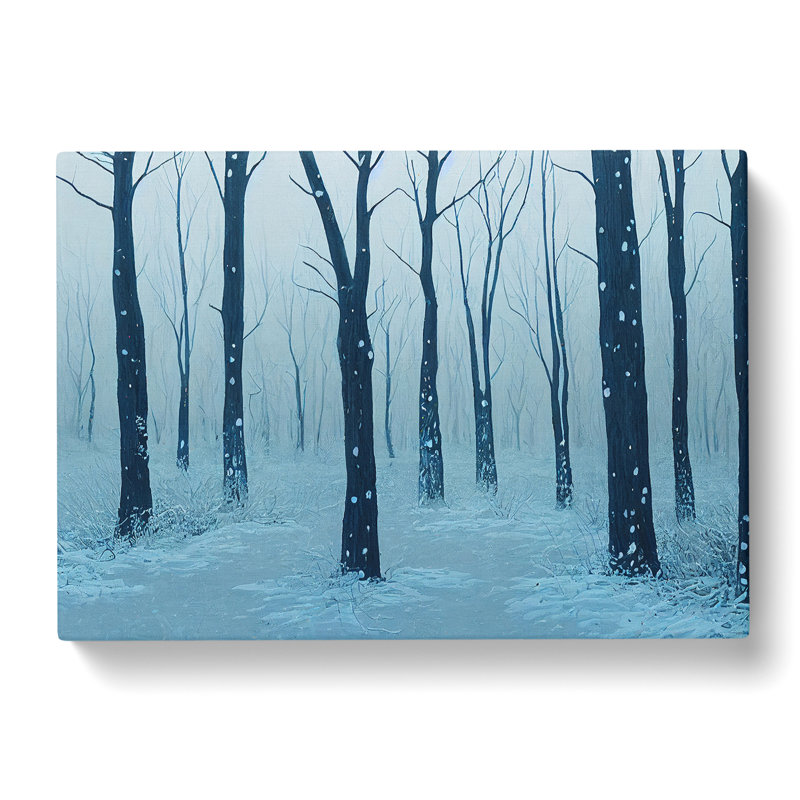 Winter Forest Snow Vol.2 - Wrapped Canvas, 40cm H x 60cm W x 3cm D