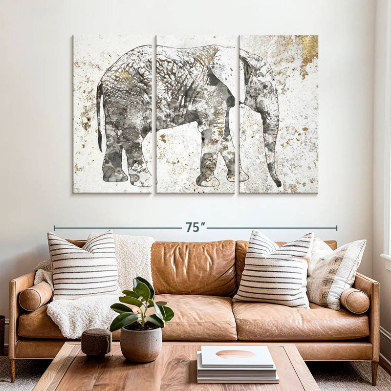 Elephant Stance, 42" H x 65" W
