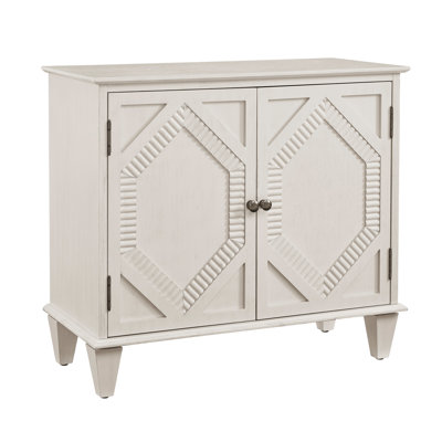 Buffet rétro de 33,6 po avec rangement et conception géométrique symétrique, idéal pour la décoration de vestibule, buffet de matériaux de haute qualité, grande tablette réglable, décor différent approprié