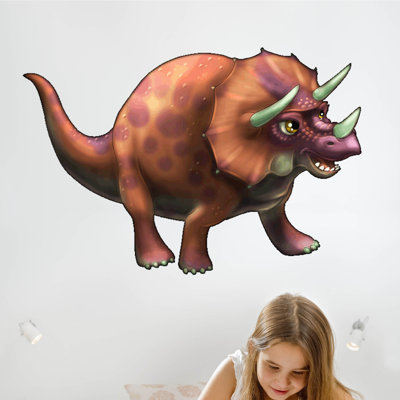 Décalcomanie murale tricératops