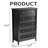 31.5 Inch Frame Construction Double Handle 5 Drawer Chest-2069881702
