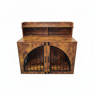 Mobilier de caisse pour chien, table de bout moderne en bois pour chenil pour la maison