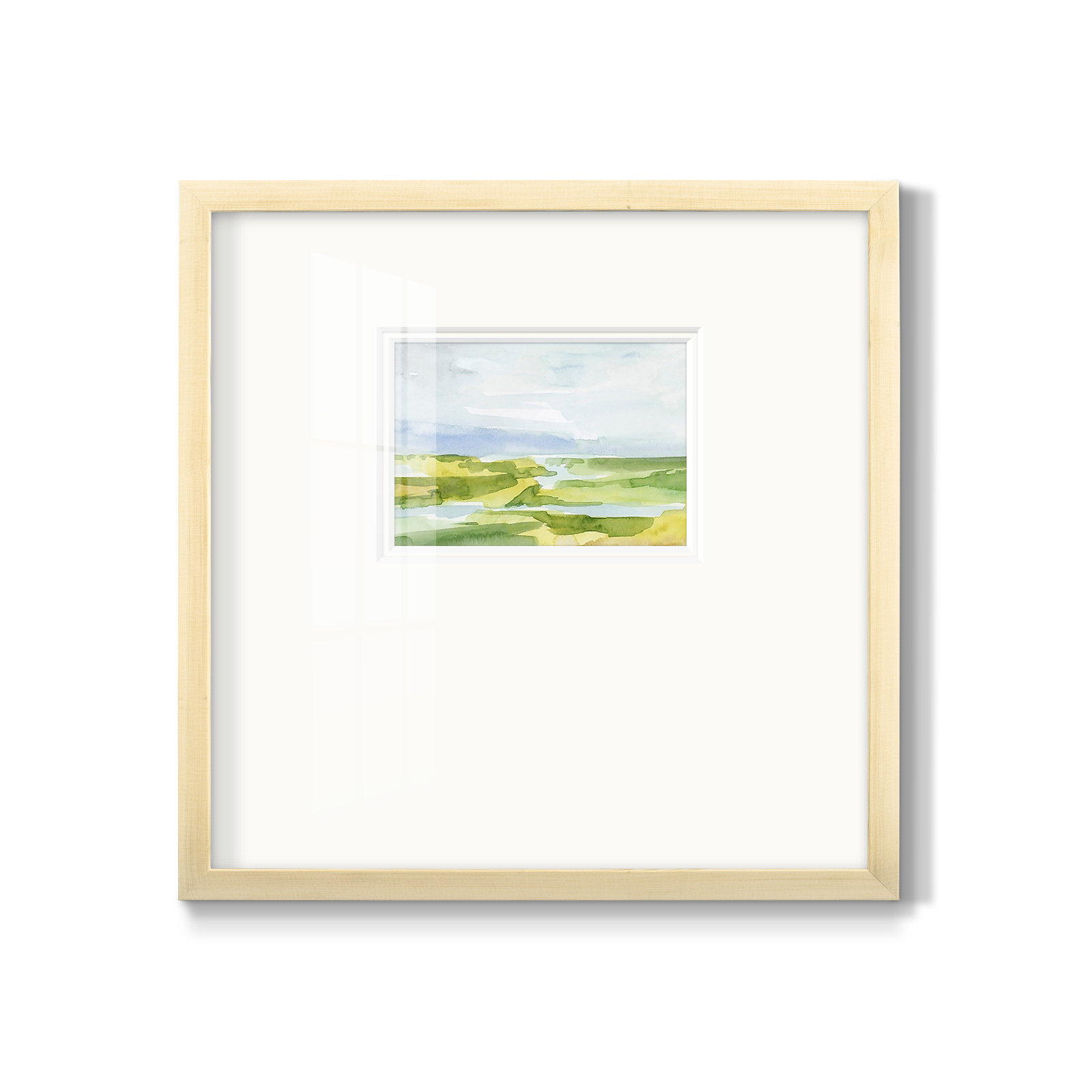 Watery Lowlands III, 17" H x 17" W x 1.25" D