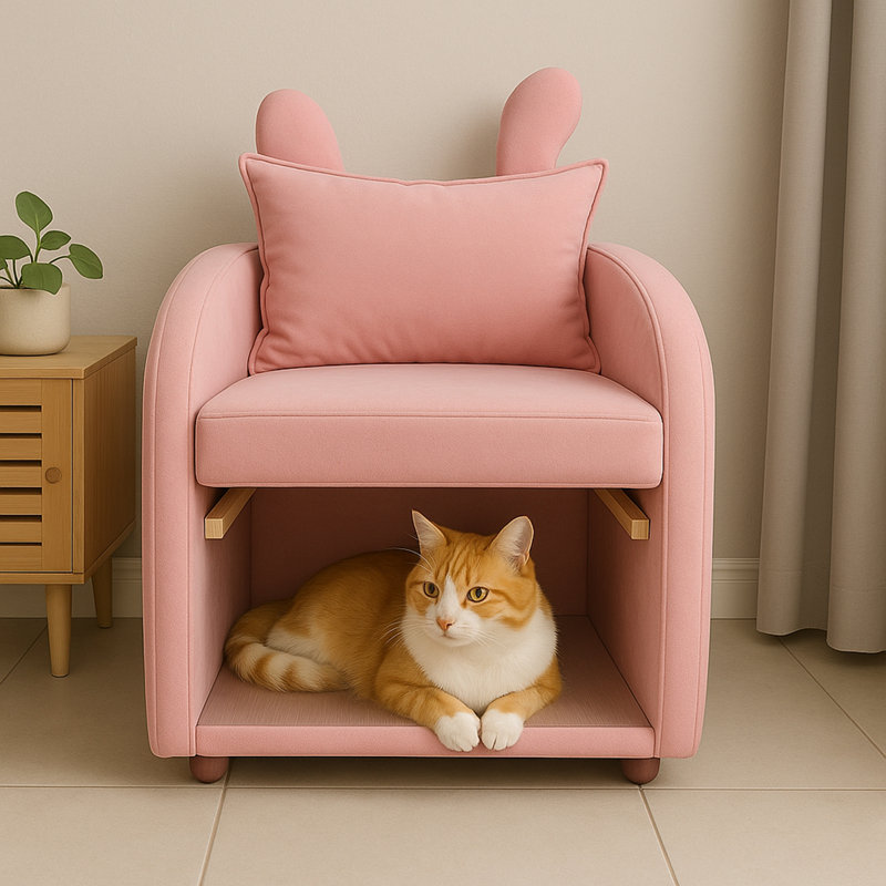 Fauteuil Bunny-Ear, Rose