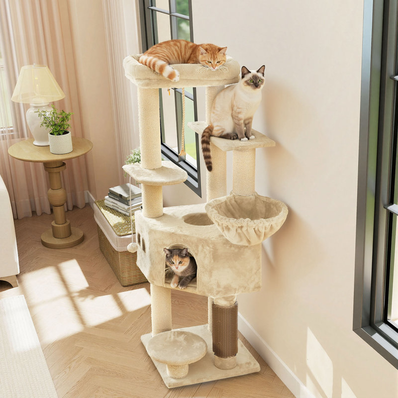 157 H Cat Tree, Beige