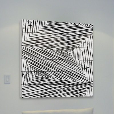 Linear Maelstrom - impression sur bois