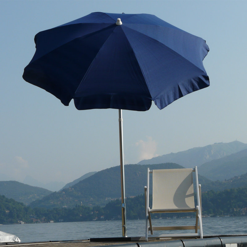 Samuelsson 200cm Beach Parasol, Striped Whiteblue
