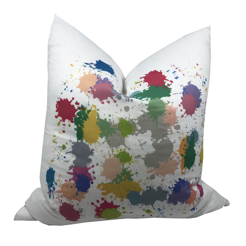 Paint Linen Square Pillow Cover & Insert