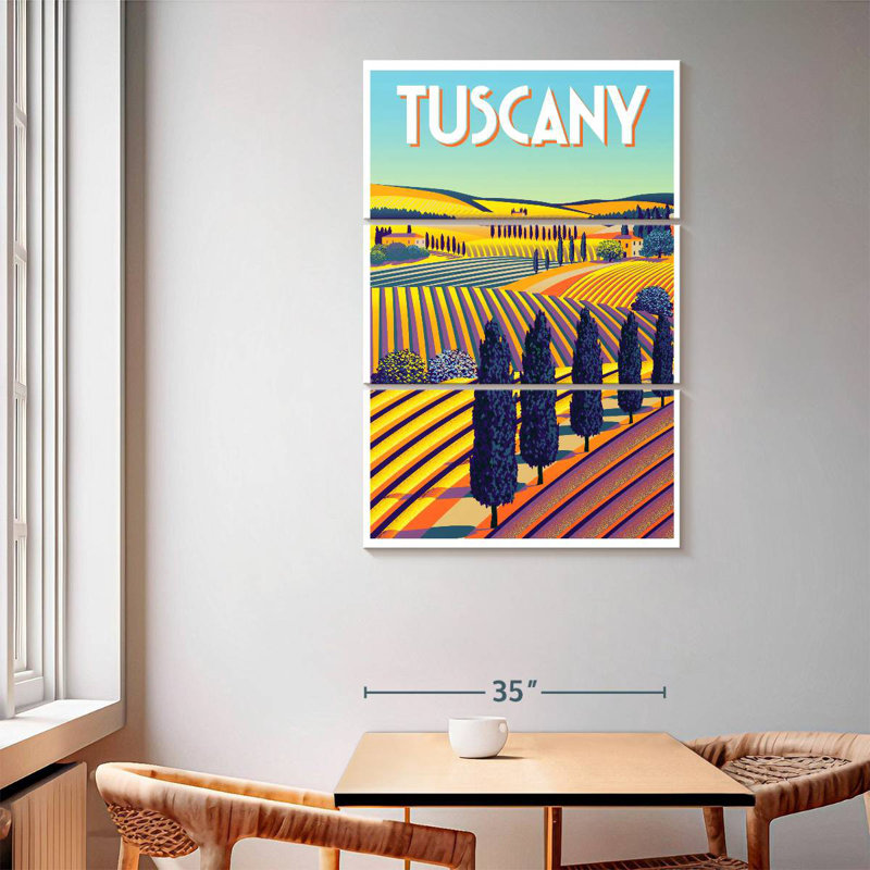 Affiche Nicci Tuscany, H 65 po x l 42 po