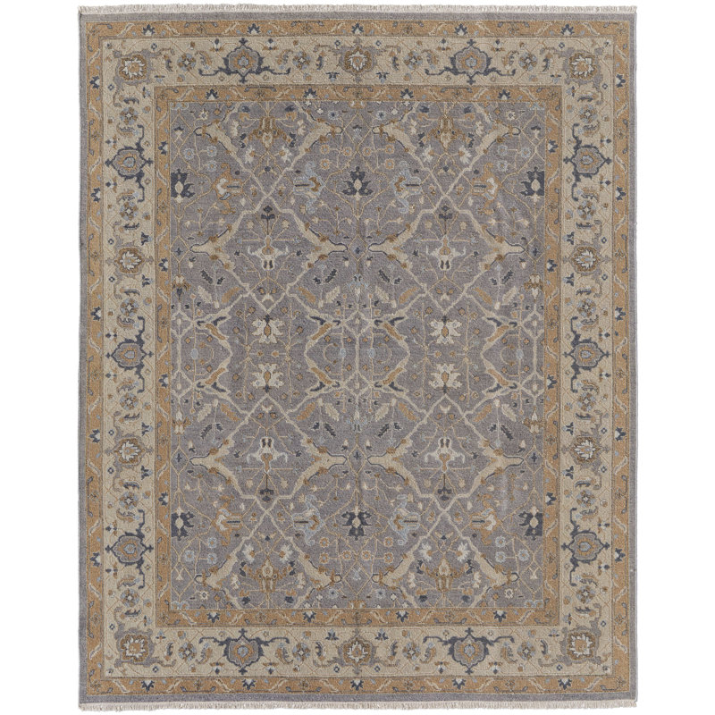 Tapis rectangulaire en laine CorbittWool, Round 8'