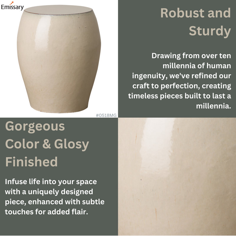 Garden Stools Garden Stool, Cream