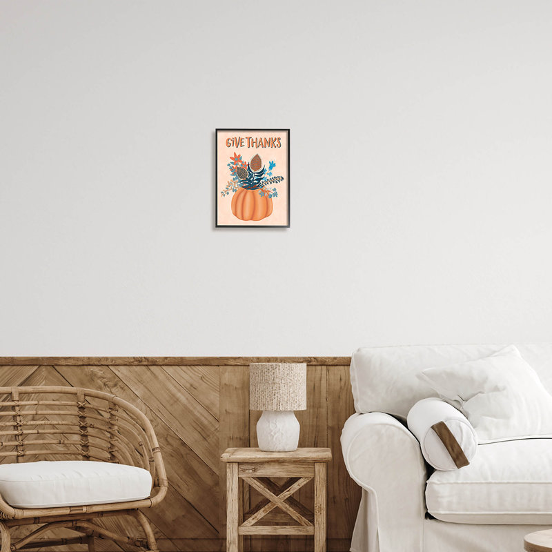 Offrez un cadeau d'automne botanique à-168, Giclée encadrée noir minuit, H 14 po x l 11 po x P 1,5 po
