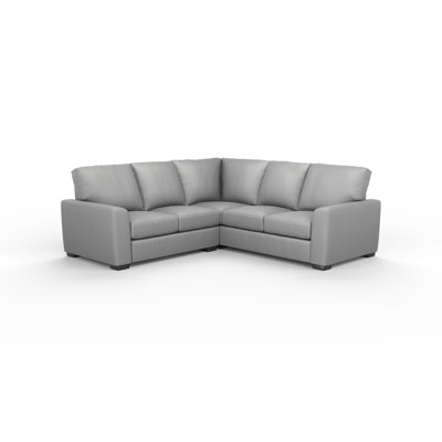 Savannah 2x2 100% Full Top Grain Leather Sectional