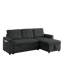 Canapé-lit modulaire réversible de 78,5 po Modern Canapé avec méridienne et sac de rangement latéral Modern