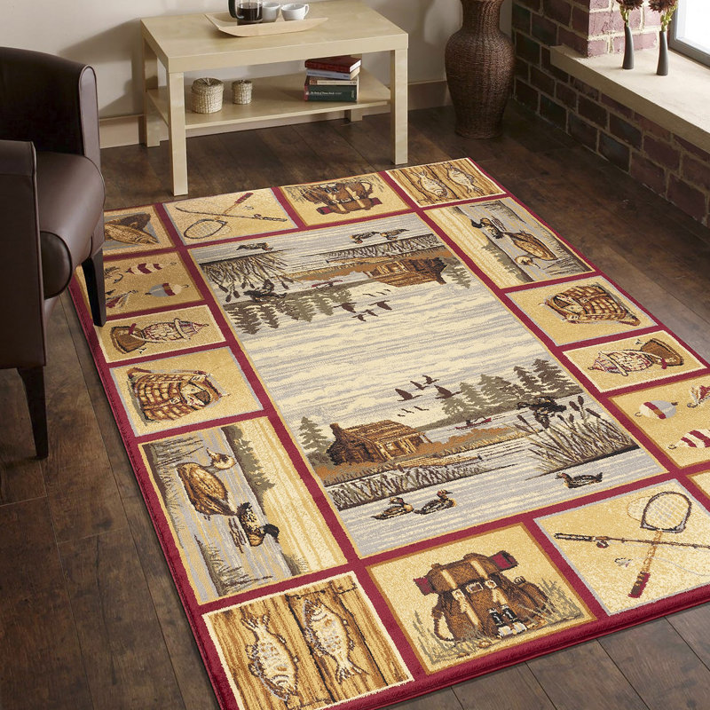 Tapis multicolore Nature's Nest, Rectangle 5 pi 3 po x 7 pi 3 po