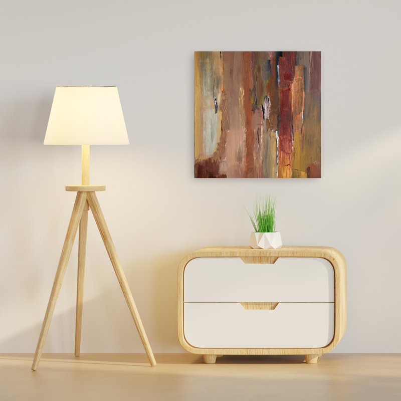 Art urbain, paysage urbain contemporain abstrait, 24" H x 24" W