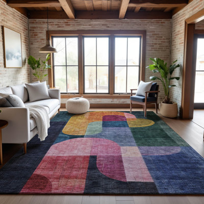 Premium Machine Washable Dilorenzo AMF1122 Contemporary Rug