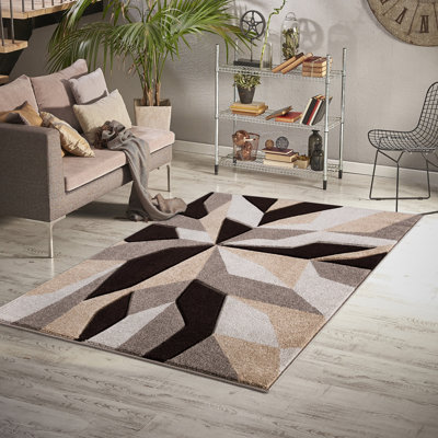 Lucile Abstract 60cm X 110cm Area Rug