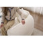 Chaise longue en chenille moderne avec assise profonde et coussin assorti, parfaite pour le salon ou la chambre à coucher-130077669
