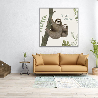 «Sloth Sayings III», reproduction d'art sur toile