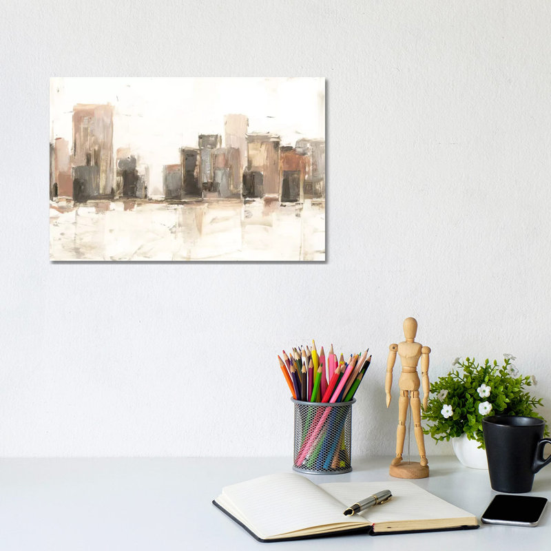 «City Vista II» par Ethan Harper - reproduction d'art, H 8 po x l 12 po x P 0,75 po, Toile tendue, Pas de tapis