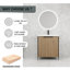 Meuble-lavabo autoportant avec lavabo en résine