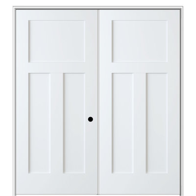 Paneled Solid Manufactured Wood Standard Door