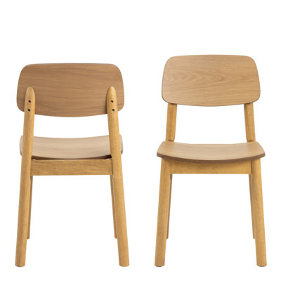 Verden 80 cm H Upholstered Parsons Chair in Brown