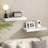 Furinno TANNA Floating Shelves for Wall, 9 x 47 Wall Shelf, Wall Mounted Floating Shelf with Invisible Brackets, 2-in Thick Shelf, for Bathroom, Living Room, Bedroom, Home Office, White-126669014-127118258
