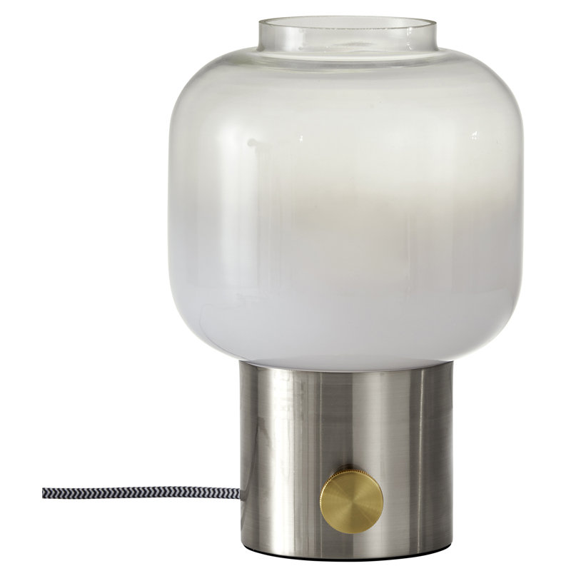 Lampe de table 12 po Diaz, Acier brossé