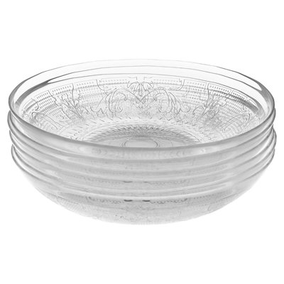 Altom 20cm Glass Dinner Plate, Set of 6