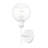 Aamin 1-Light Wall Sconce With Clear Glass-445357285