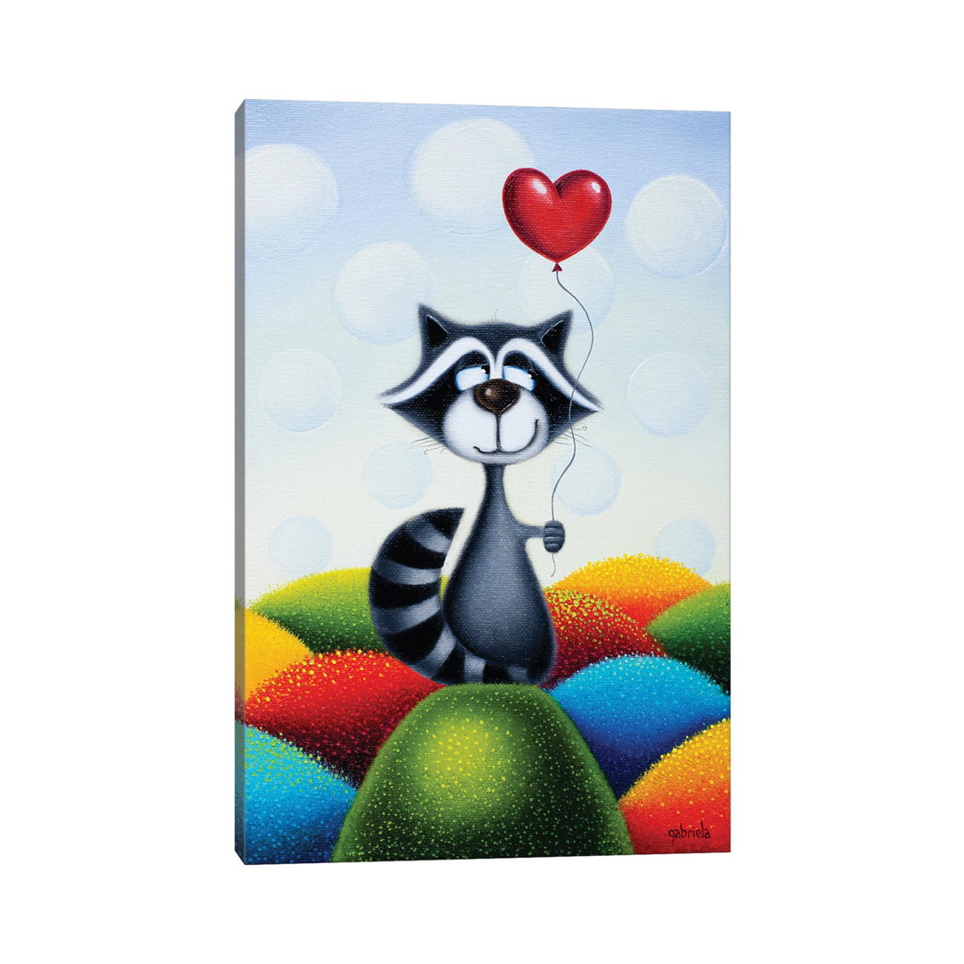 Choose Happy by Gabriela Elgaafary - Wrapped Canvas Print