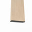 Table basse rectangulaire en verre transparent