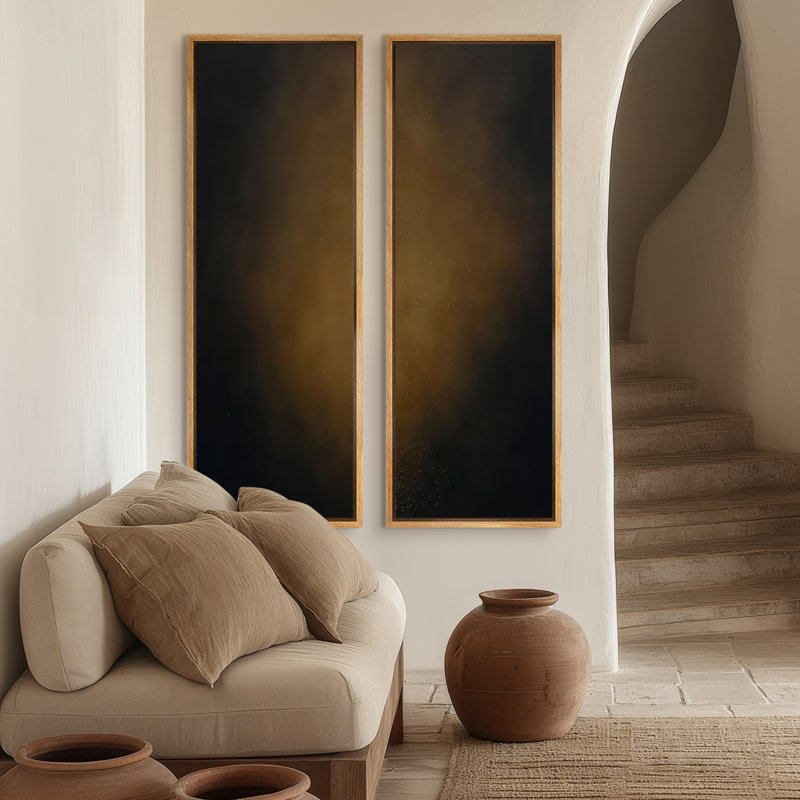 «Warm Bronze Shadow», ensemble de 2 reproductions d'art encadrées sur toile 60 po x 20 po x 2 pièces, 60 po x 30 po x 2 pièces