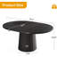 Élégante table de bureau ovale