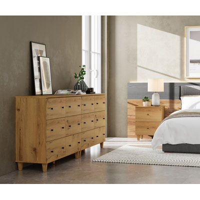Bedroom Dressers And Nightstand Set, 3 Pieces