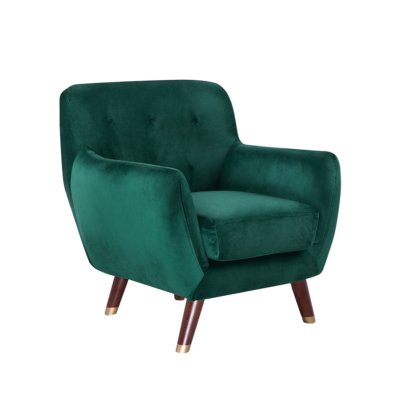 Lesse Upholstered Armchair, Emerald Green