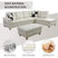 Ensemble de salon modulaire en similicuir 3 pièces Elsiana-276525931-276525933